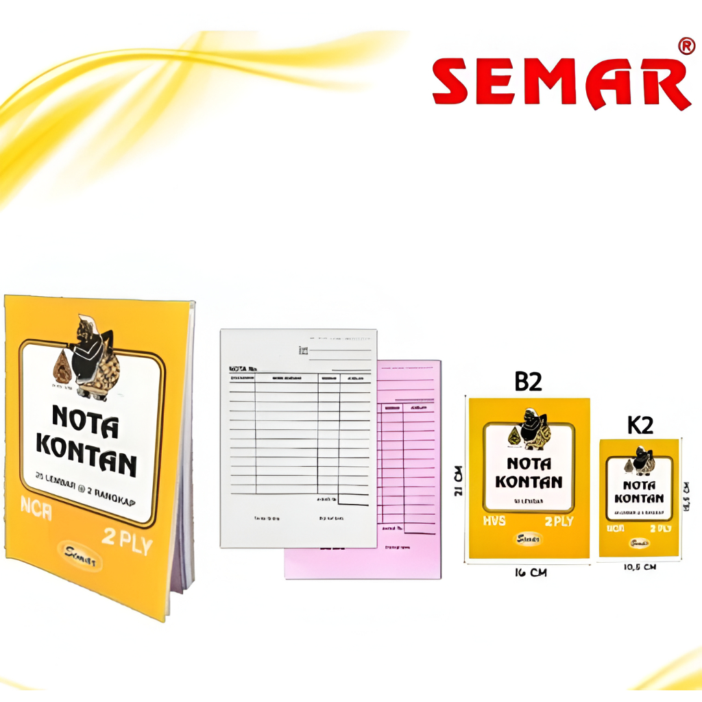 

Semar Nota kontan rangkap 1 2 3 ply 25 50 lembar Kecil Besar