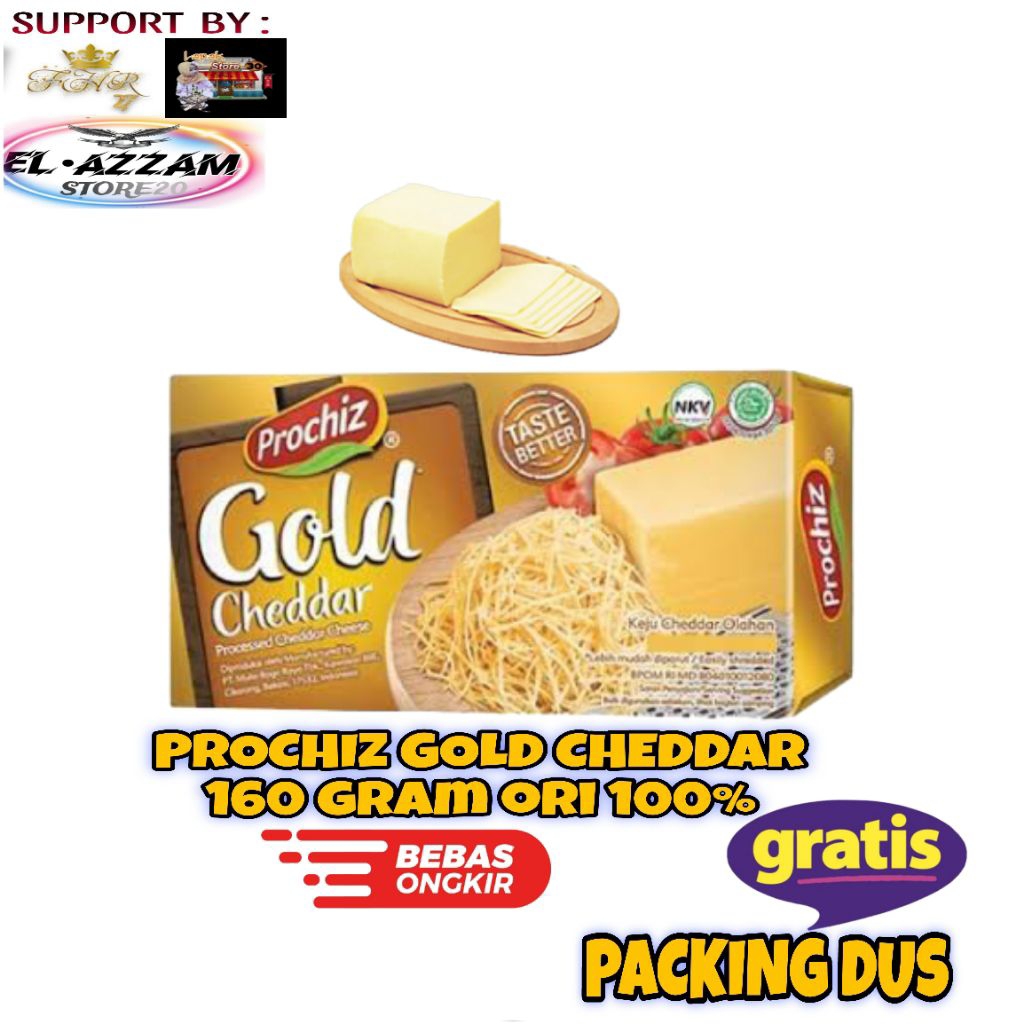 

PROCHIZ GOLD CHEDDAR 160gram ORI 100%