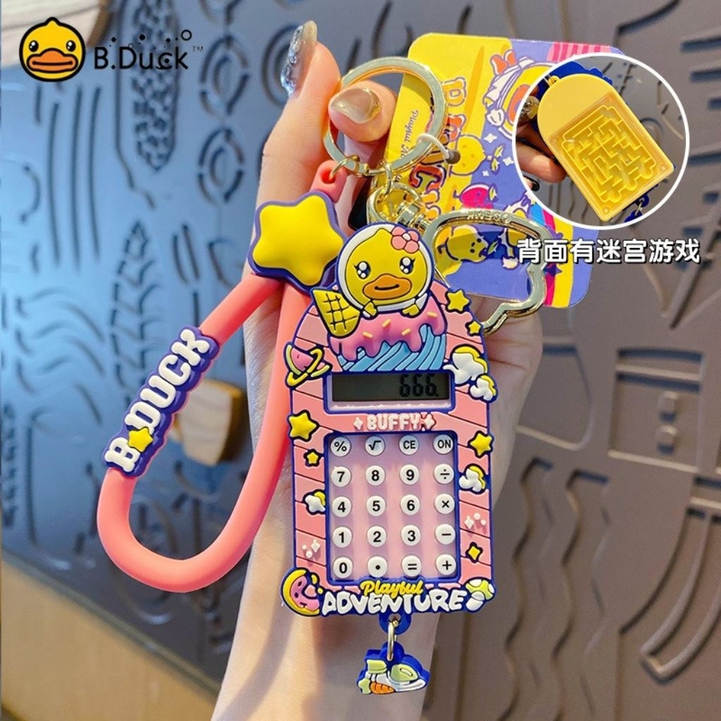 Gantungan B.Duck Bentuk Kalkulator - Warna Pink