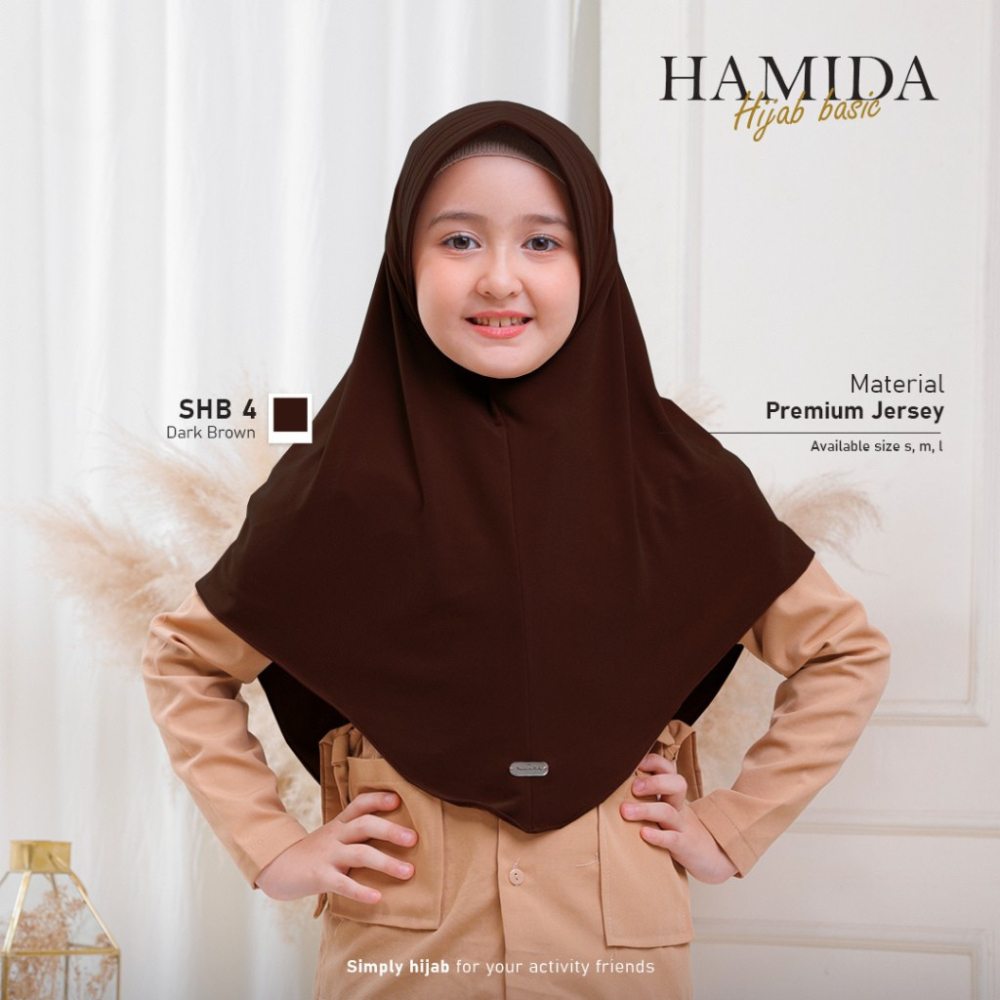 Hijab Bergo Hamidah Jilbab Instan Anak Sekolah SD Perempuan