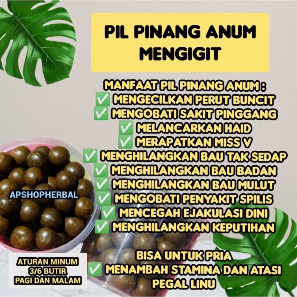 

Jamu Pil Pinang Anum Khas Kalimantan