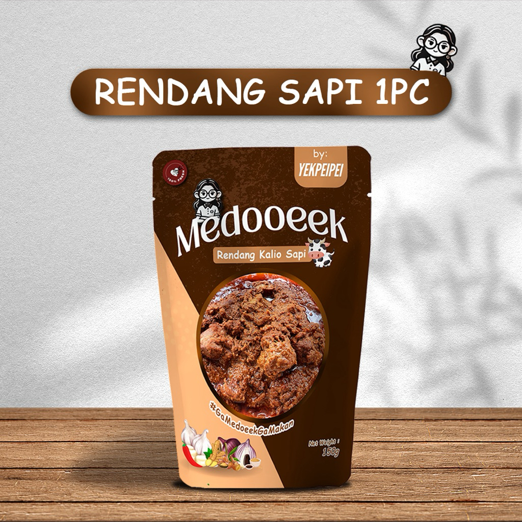 

Medoeek rendang sapi ala YEKPEIPEI 200gr