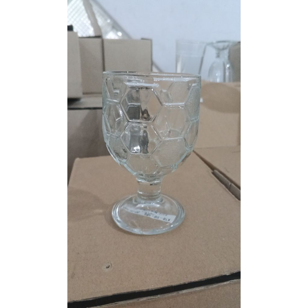 Gelas kaca set isi 6pcs 200ml diameter 7cm | gelas lucu gelas kaca tebal gelas esthetic