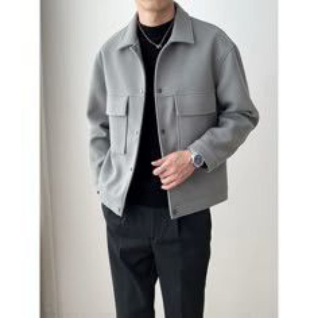 JAKET JACKET RAJUT BERKERAH SAKU WITH POCKET OVERSIZE NOT UNIQLO GU ZARA