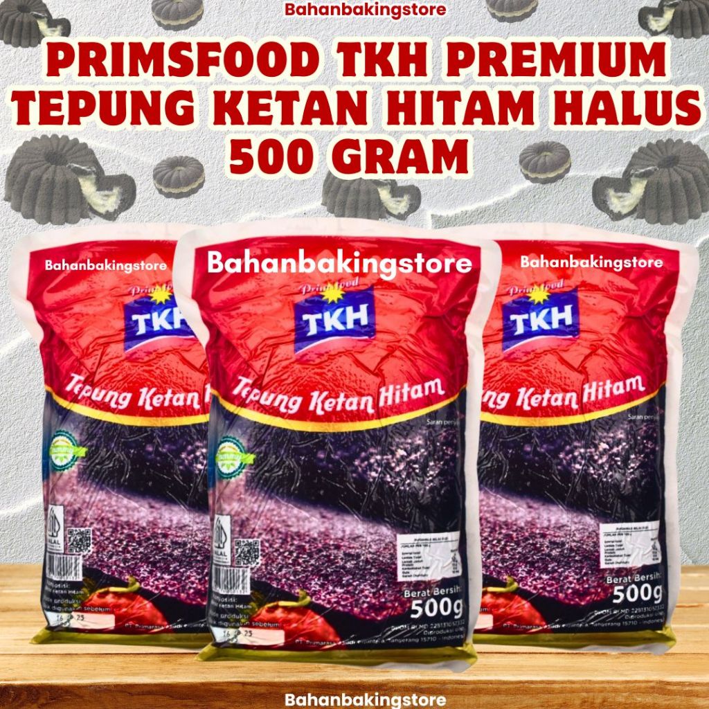 

PRIMSFOOD TKH TEPUNG KETAN HITAM PREMIUM ASLI 500 GRAM | 100% BERAS KETAN HITAM MURNI 500GRAM