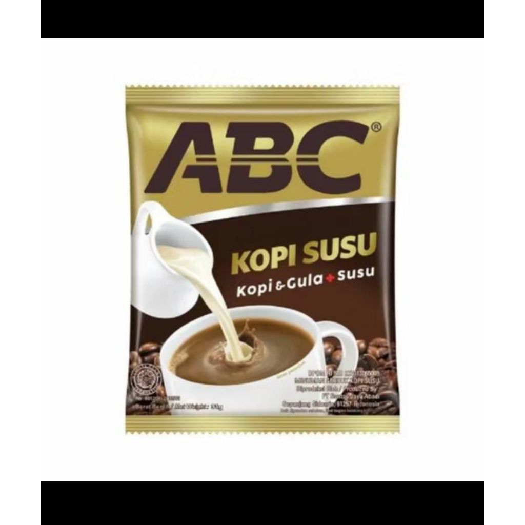

Kopi ABC susu isi 10 sachet/ renceng