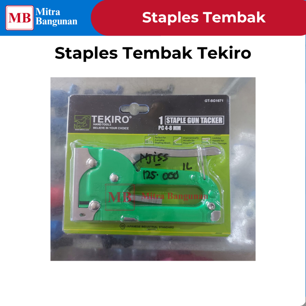

Tekiro Staple Gun Tacker 4-8mm Staples tembak gun Taker Stapler tembak