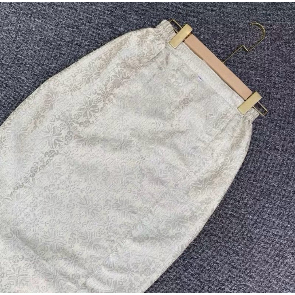 Rok Songket Span instan Premium Rok Songket Span Belah Samping Rok Songket Span Kebaya