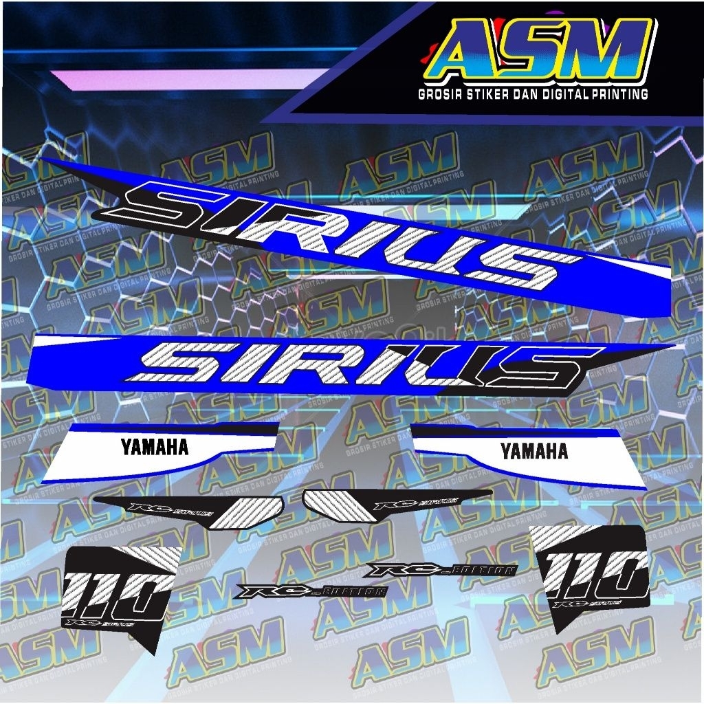 Striping stiker Vega R new Sirius vietnam