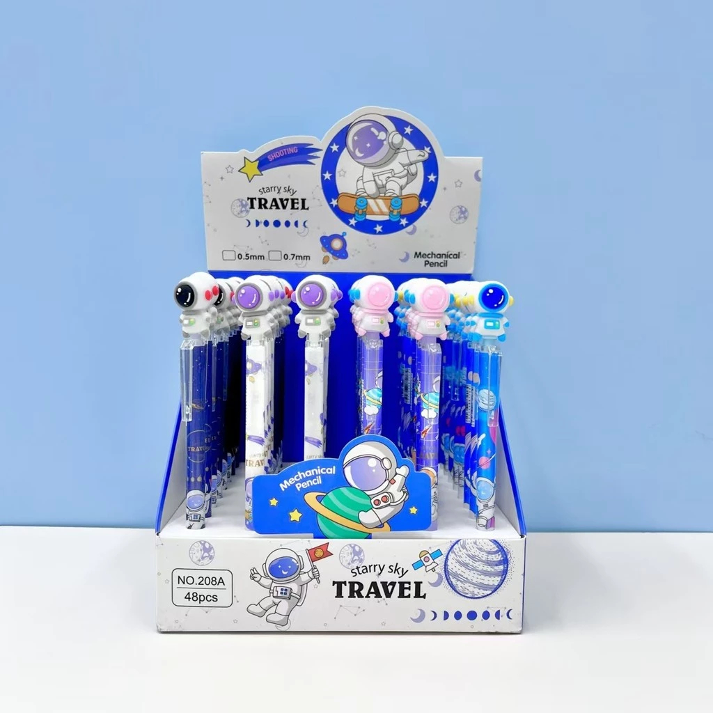 

ATK60 Pensil Mekanik 0.5mm Motif Sanrio Kuromi Labubu Space Travel Pencil Lucu Kado Anak sekolah SD SMP Cute