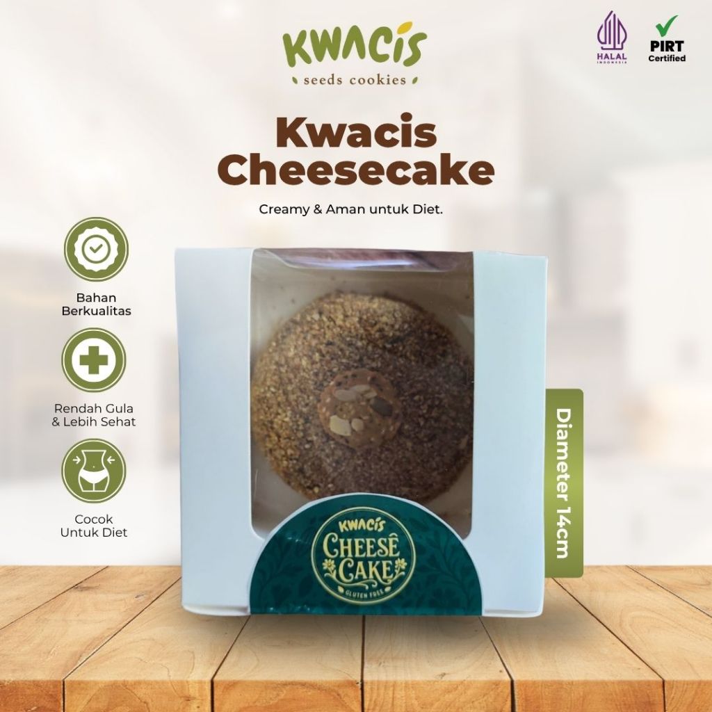 

Kwacis Cheesecake Gluten Free Camilan Sehat Diameter 14cm