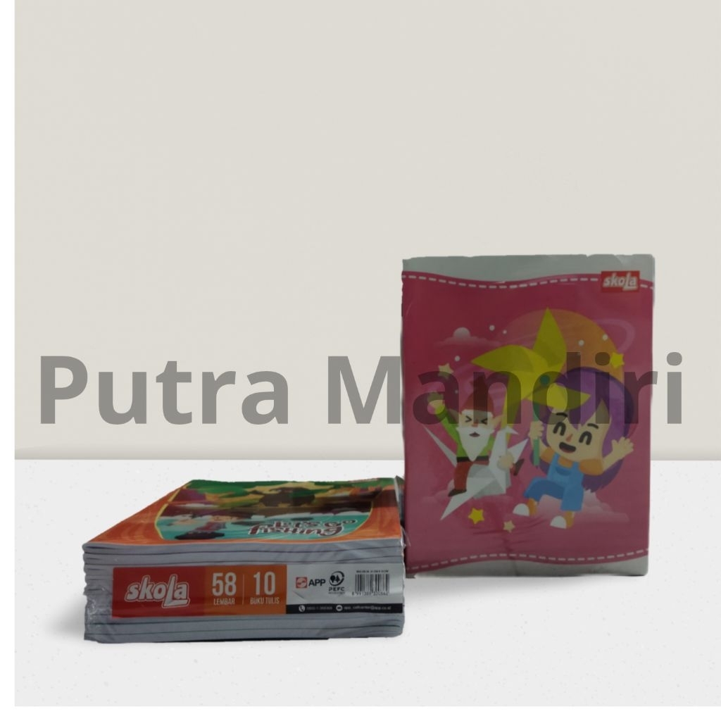 

Buku tulis Skola 58 lembar isi 10 buku