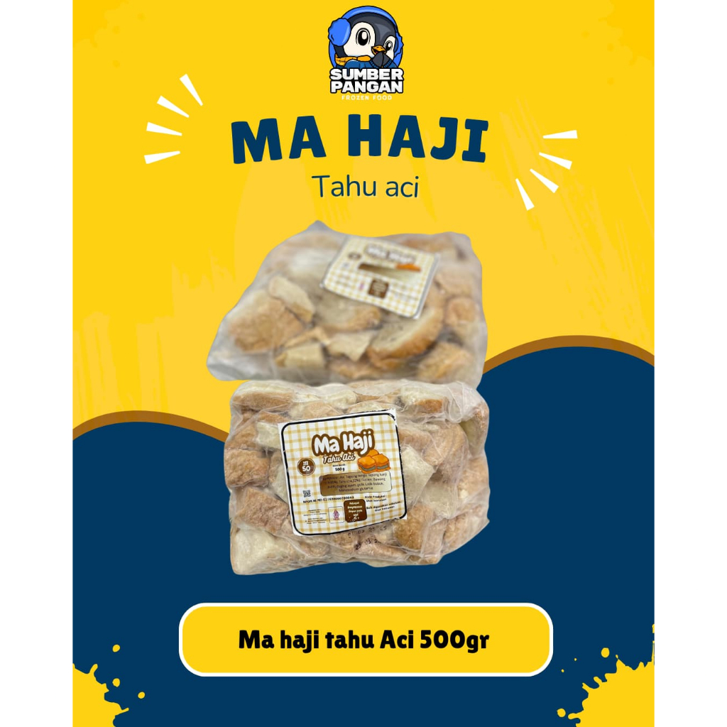 

Ma haji tahu aci 500 gr (homemade)