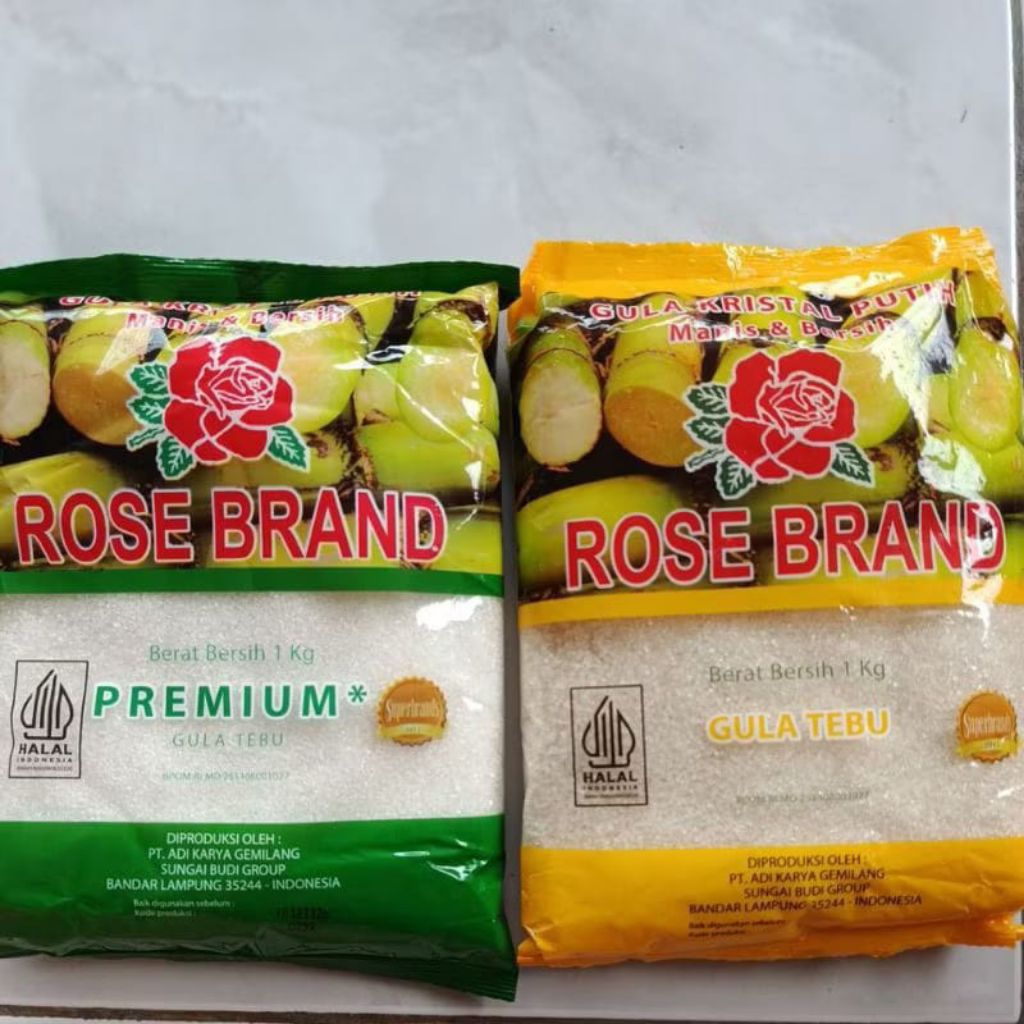 

Gula pasir putih Rose Brand 1kg premium