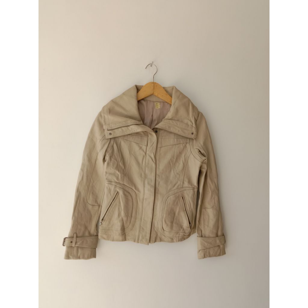 jaket kulit wanita preloved
