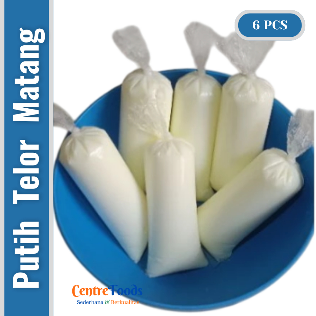 

Putih Telor Matang - Putih Telur Rebus | Isi 6 Pcs [ Harga Per BKS ]