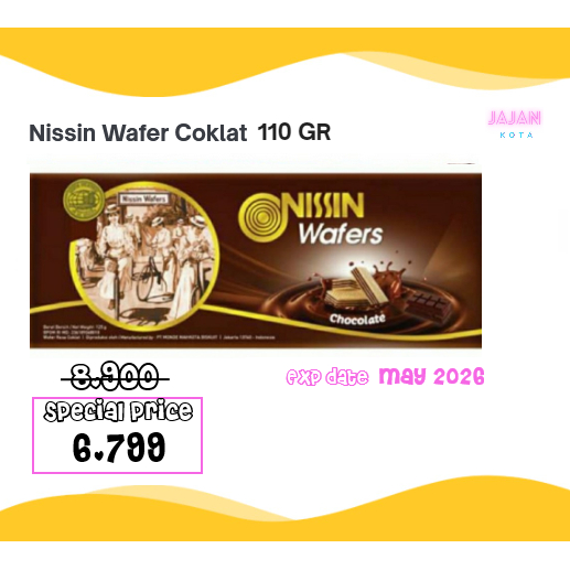 

Nissin Wafer Coklat 110 gram