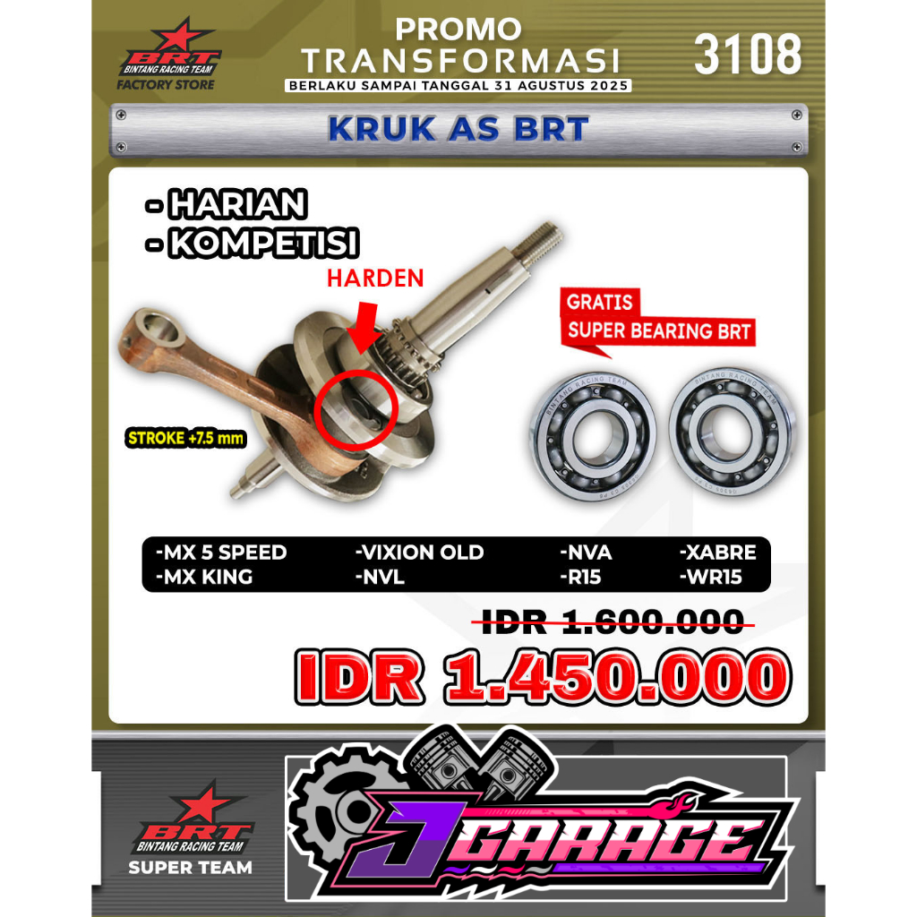 KRUK AS MXKING - R15 - VIXION NVA - VIXION NVL - XABRE - VIXION OLD / KRUK AS BRT