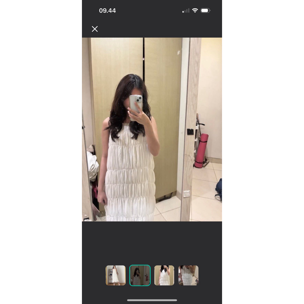 white dress pantai buycip