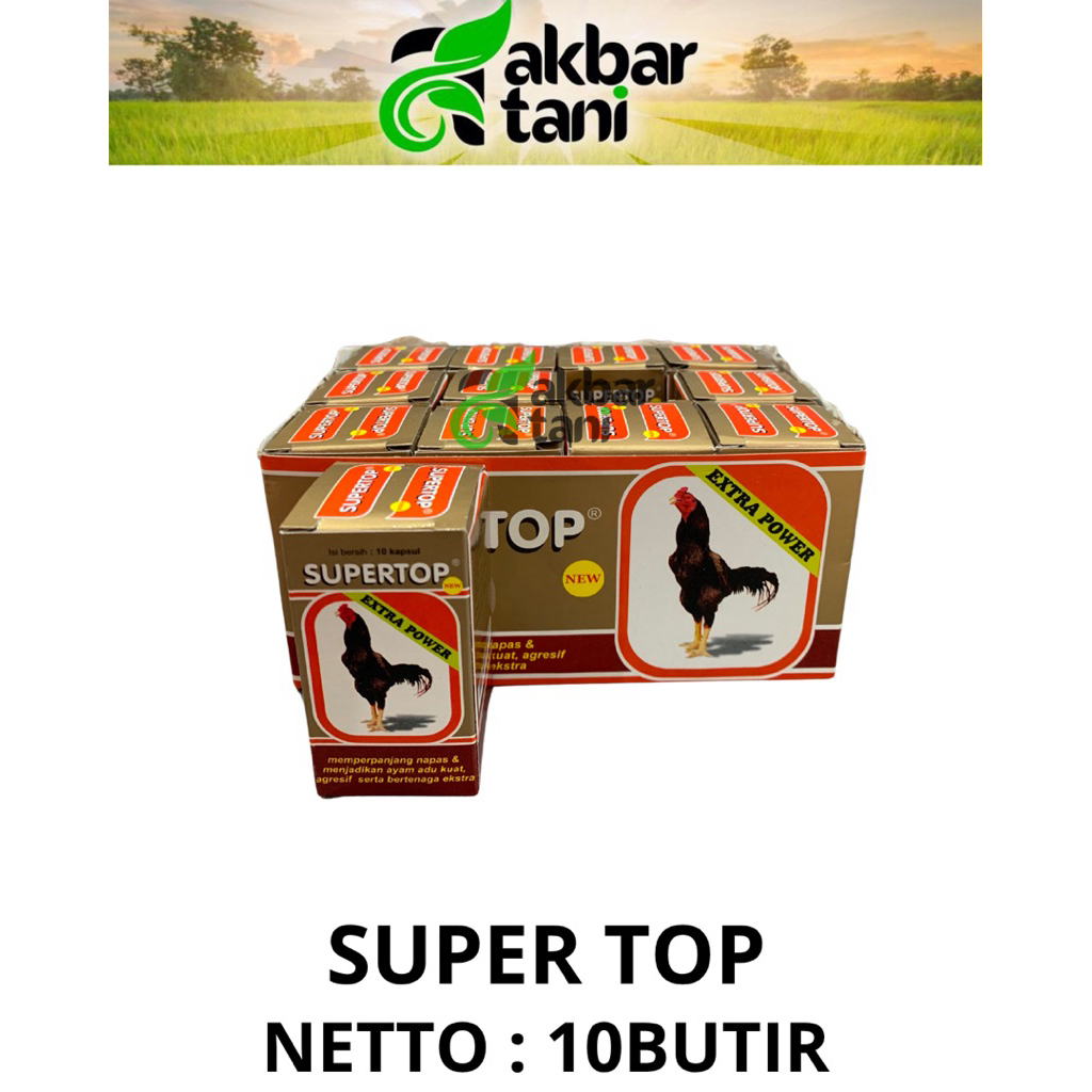 obat ayam aduan supertop suplemen ayam petarung supertop 10kapsul
