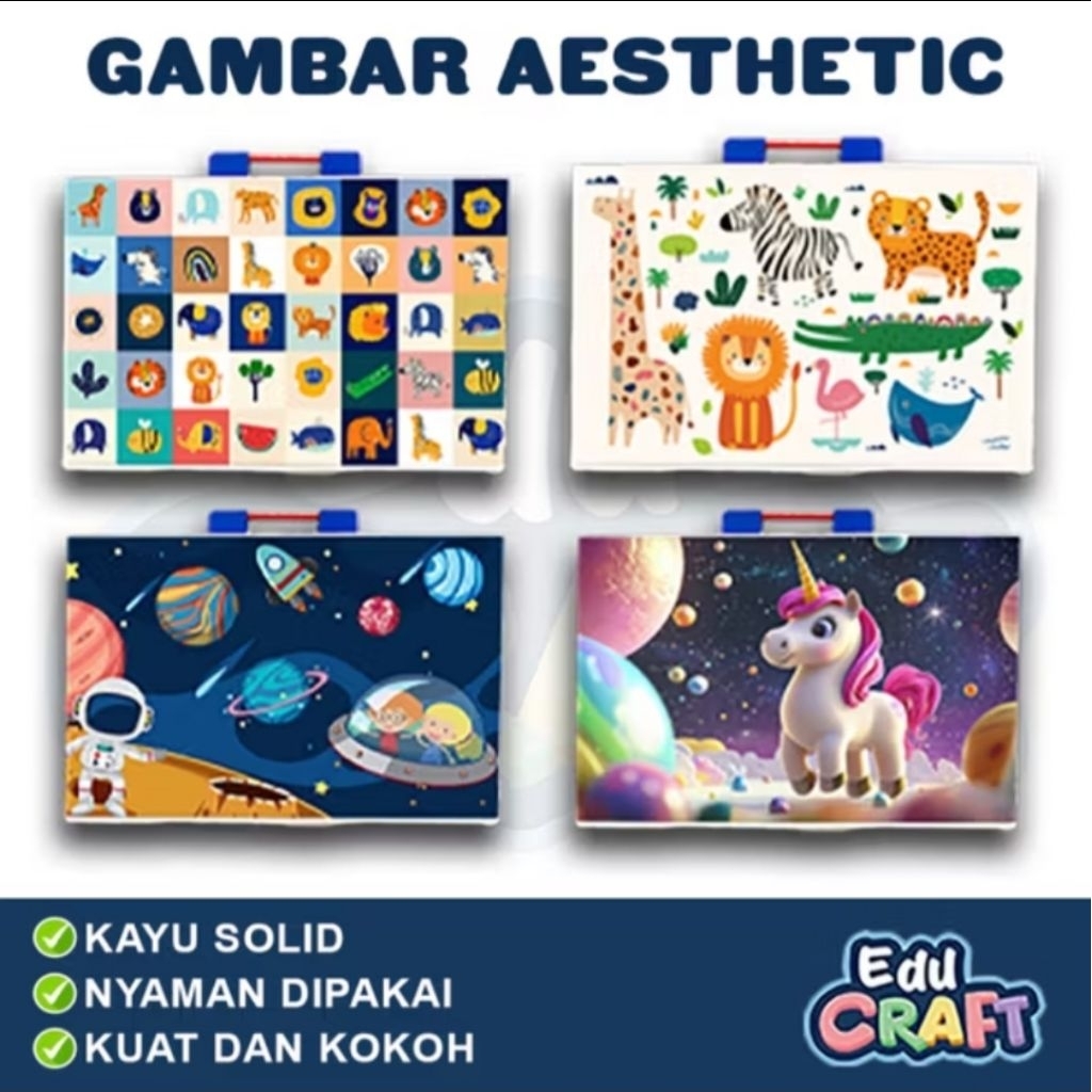 Meja Belajar Lipat Anak Estetik Anak Laki