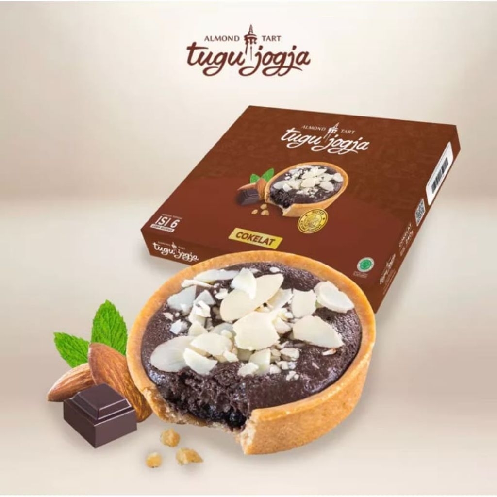 

Almond tart varian coklat by Bakpia tugu jogja