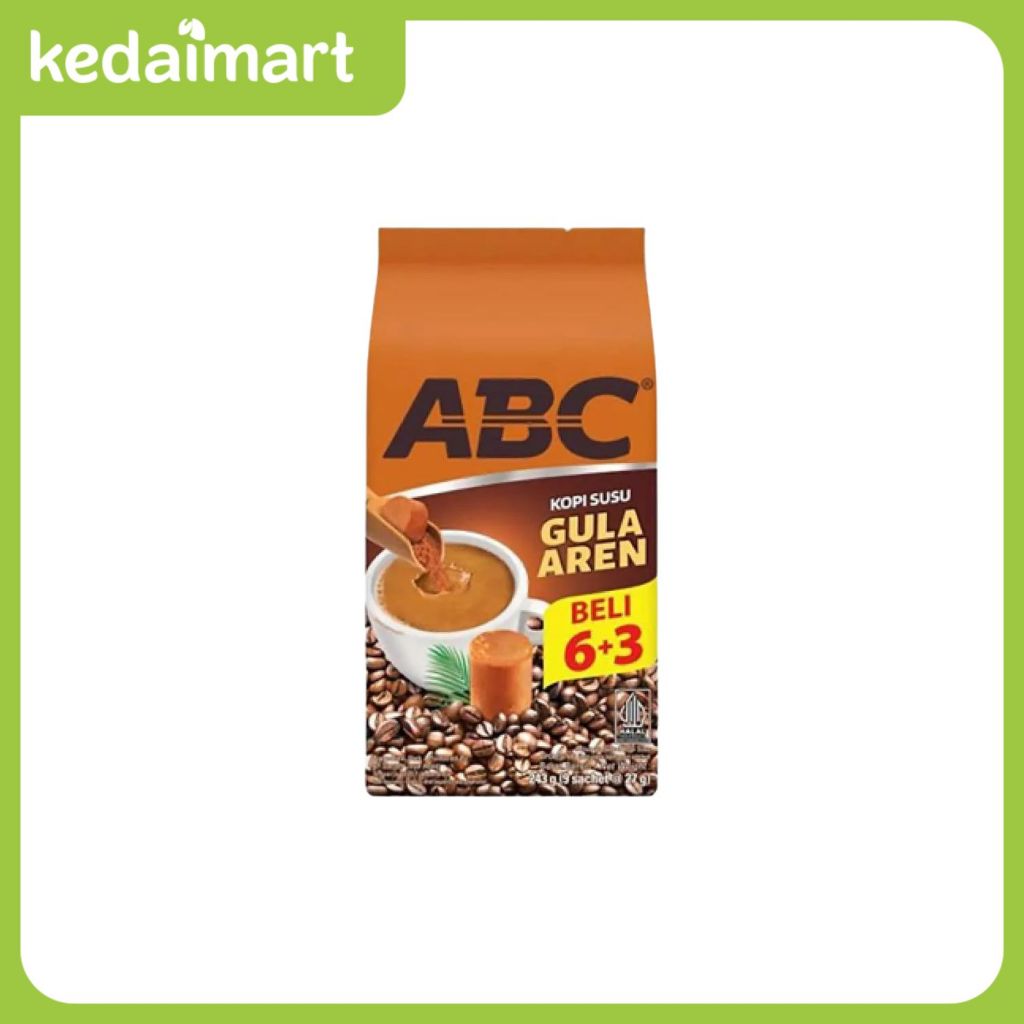 

ABC Kopi Susu Gula Aren Renceng Isi 10 X 27 Gram