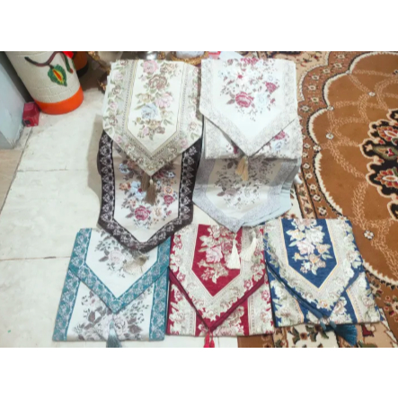 Taplak meja sultan/taplak meja mewah/table runner/taplak meja turki style