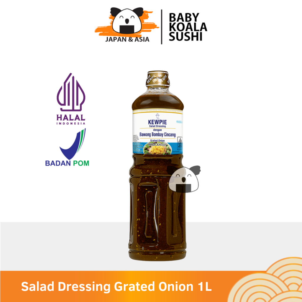 

KEWPIE Salad Dressing Grated Onion 1 liter Halal │ Bumbu Tumis