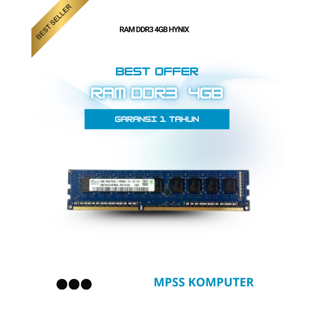 RAM DDR3 4GB HYNIX NEW