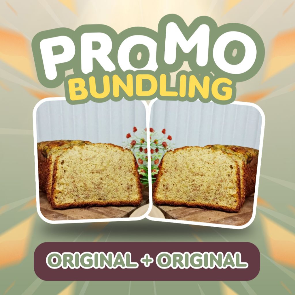 

Banana Bread Banana Cake Roti Pisang Original (Bundling) | Terasa By Tertawan Rasa