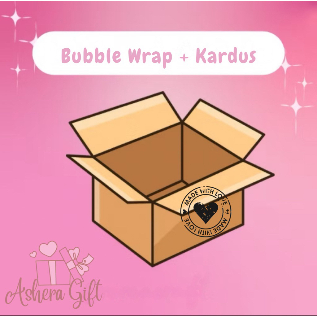

Extra Packing Tambahan Bubble Wrap + Kardus (instan/reguler/Kargo)
