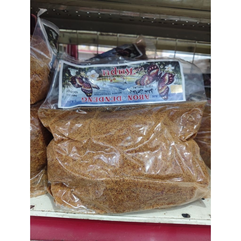 

Abon Sapi cap Kupu 1kg Murah Lezat Renyah