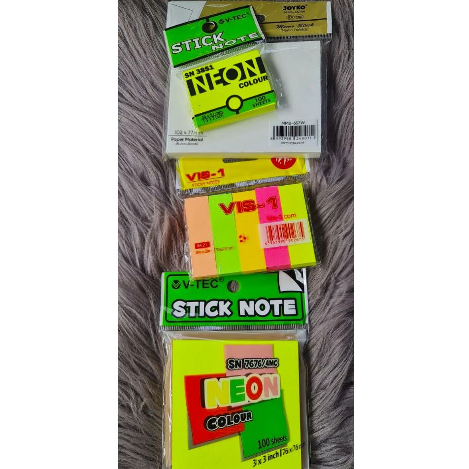 

Pembatas Sticky Note VIS-1I Pos It Stiky Note I Pembatas Stick Note V-Tec