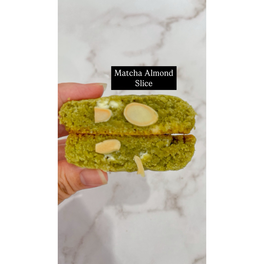 

Matcha Almond Soft Cookies