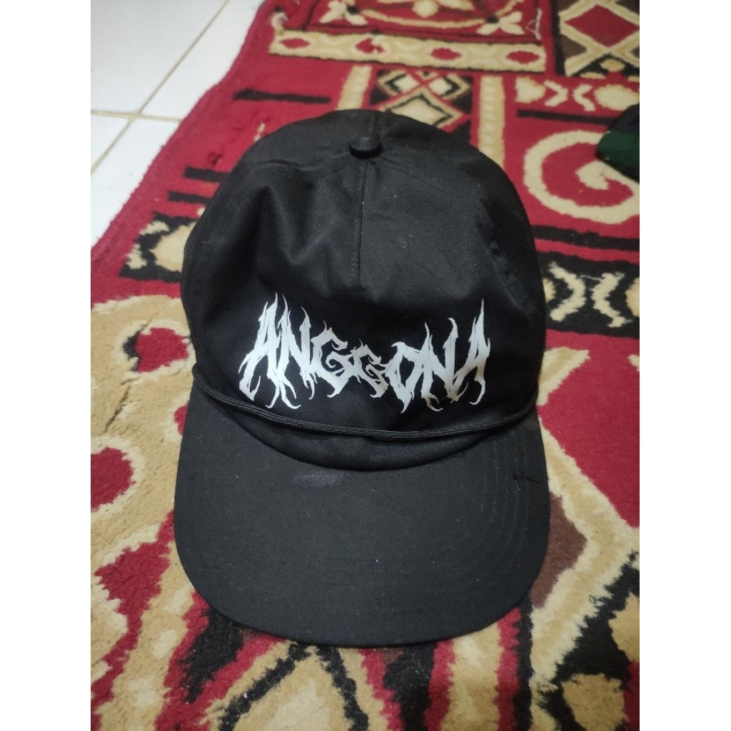 Topi Snapback Rope hat Classic - Warna Hitam Sablon Grafity Topi skena