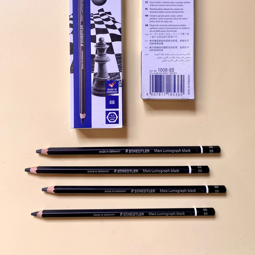 Staedtler Mars Lumograph Black 8B Pensil Sketsa SATUAN