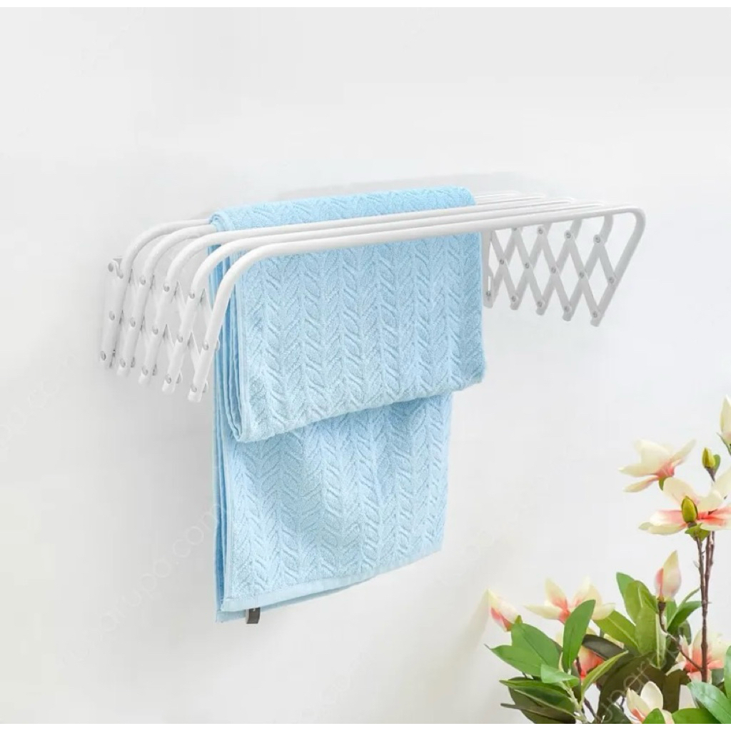 ACE Hardware KRISBOW Gantungan Handuk Dinding/Rak Handuk/Jemuran Dinding Slim - 60-100 cm