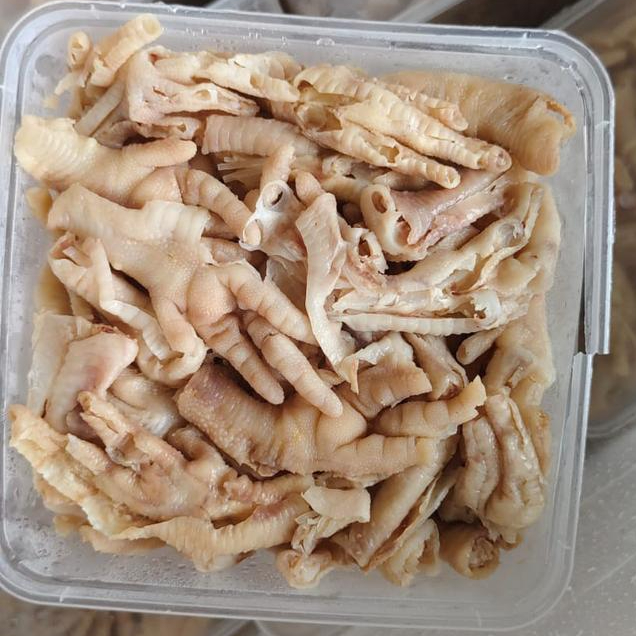 

Ceker Tanpa Tulang | Ceker Ayam Tanpa Tulang Premium Kemasan Box 900 GRam