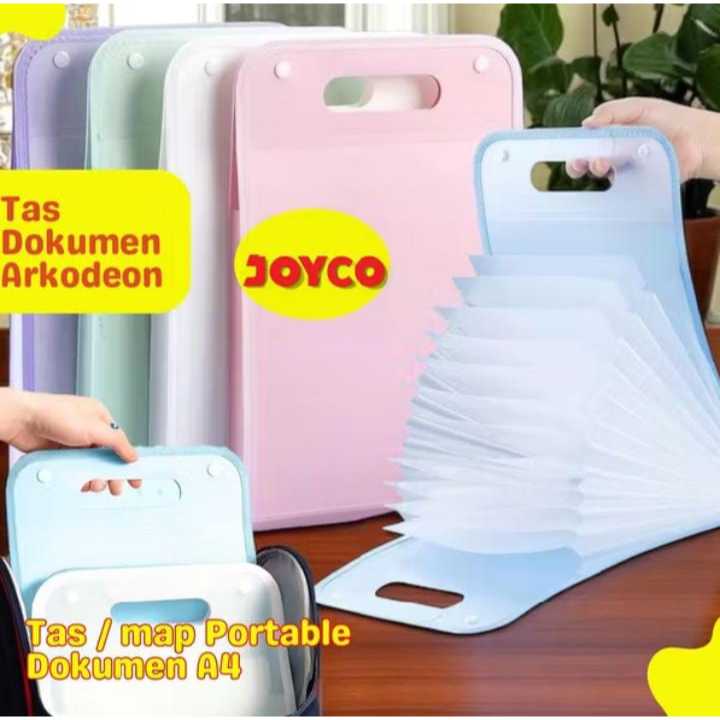 

Tas Dokumen A4 Folder Map Warna Transparan Anti Air Multi Layer Folder 13 Sekat Map Tas File Handle