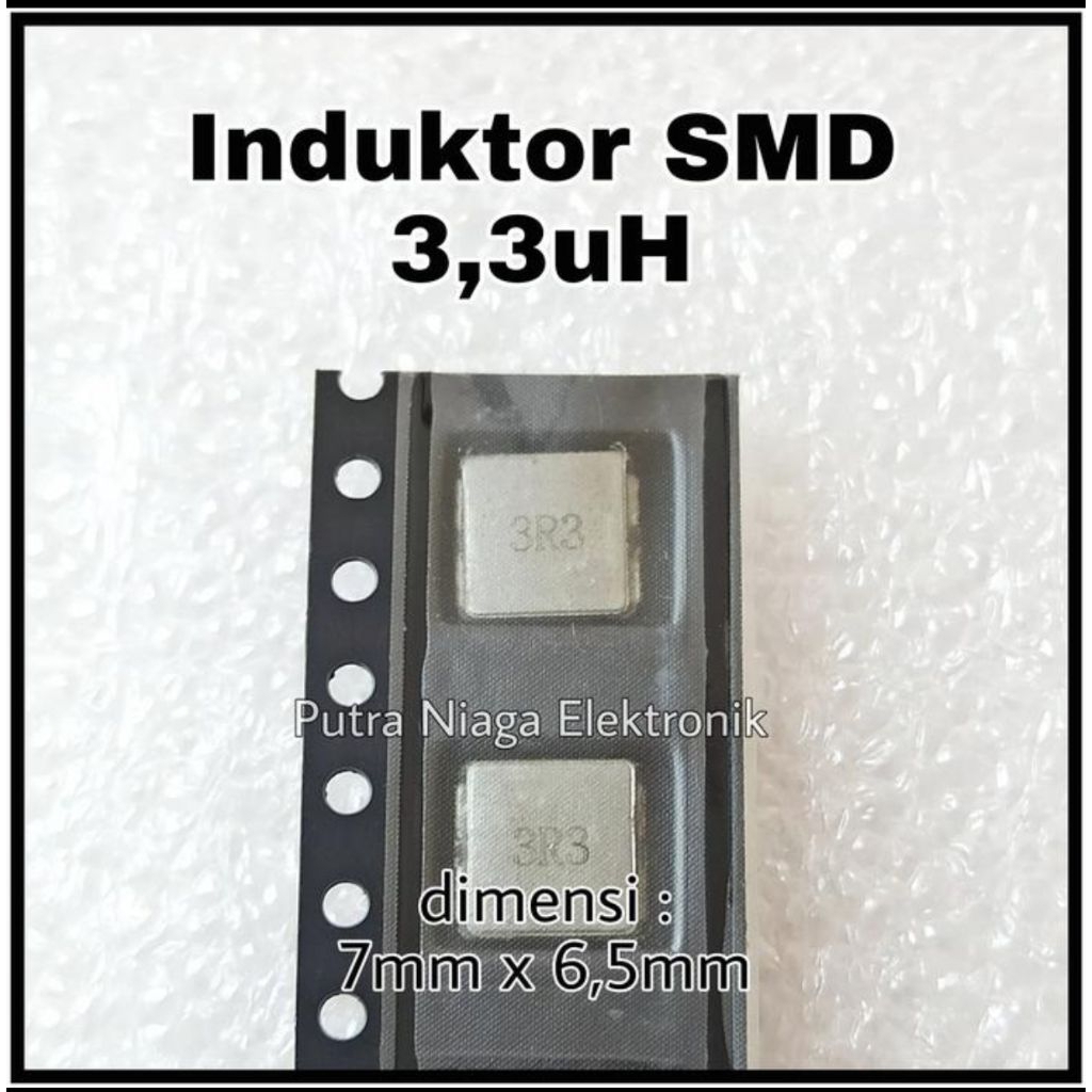 Induktor SMD 3,3uH Inductor Power 3.3uH Lilitan Filter 7mm x 6,5mm marking: 3R3