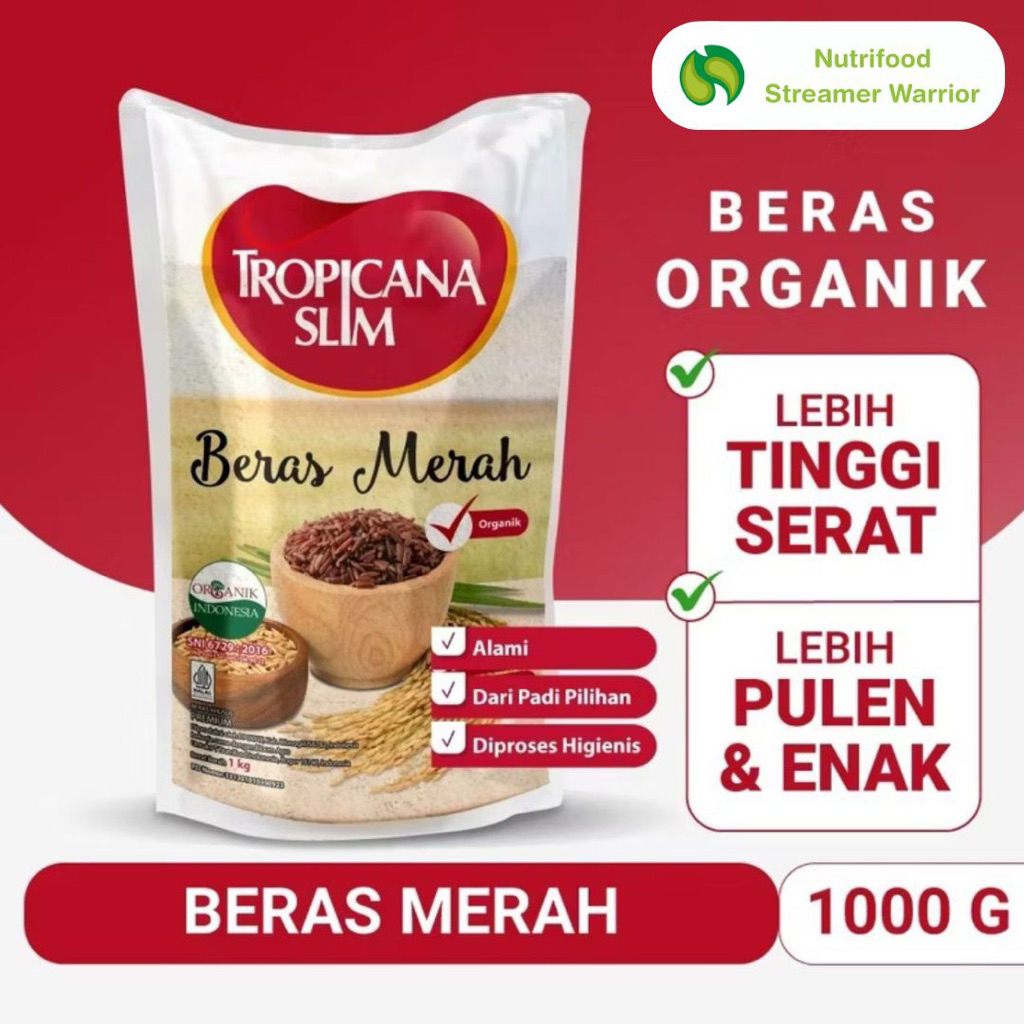 

Tropicana slim Beras Merah Organik 1000gr