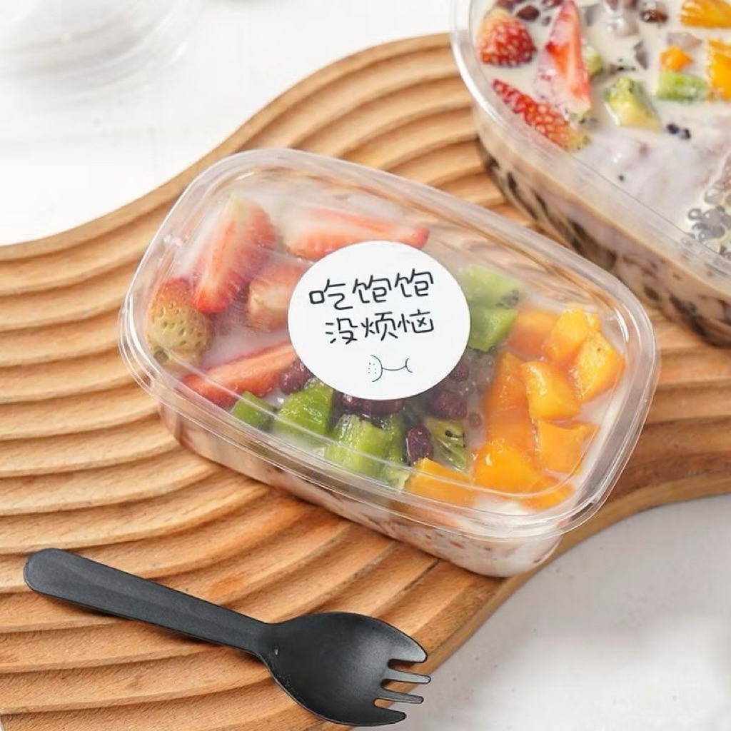 10pcs Dessert Box PREMIUM Mika / Kotak Mika Oval / Kotak Mika Cup Kue Tiramisu Cake puding