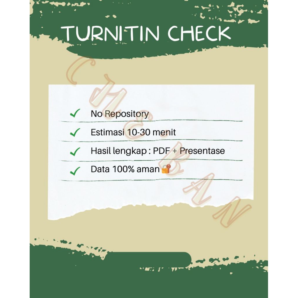 Jasa cek turnitin