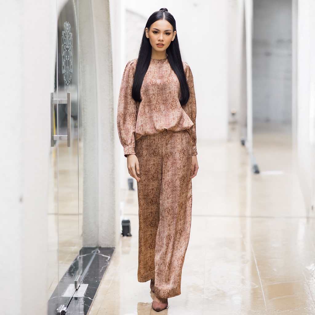 NATSWEAR - Zalina Set - Setelan Leopard Wanita - Setelan Wanita Kekinian
