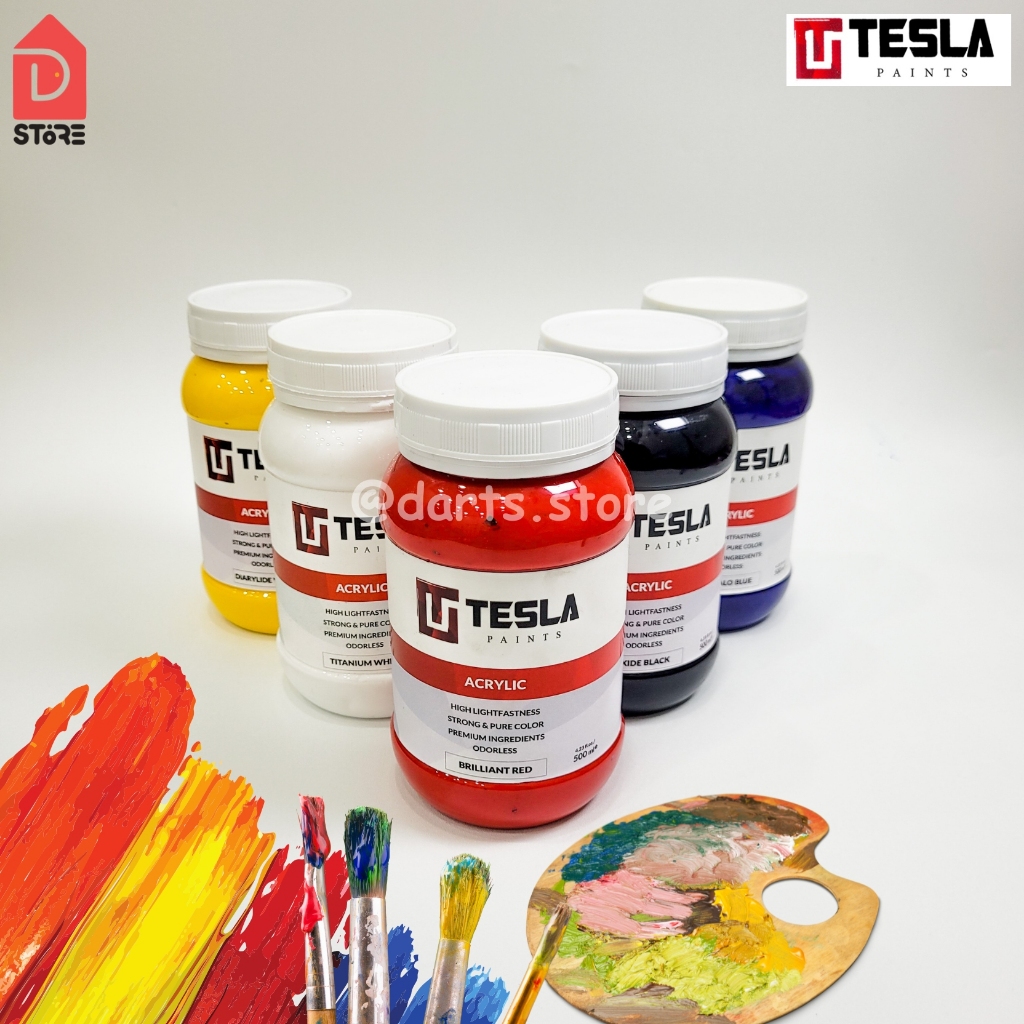 

Acrylic Tesla Paints - Cat Akrilik - Cat Tesla Varian Primer - Tesla 500ml