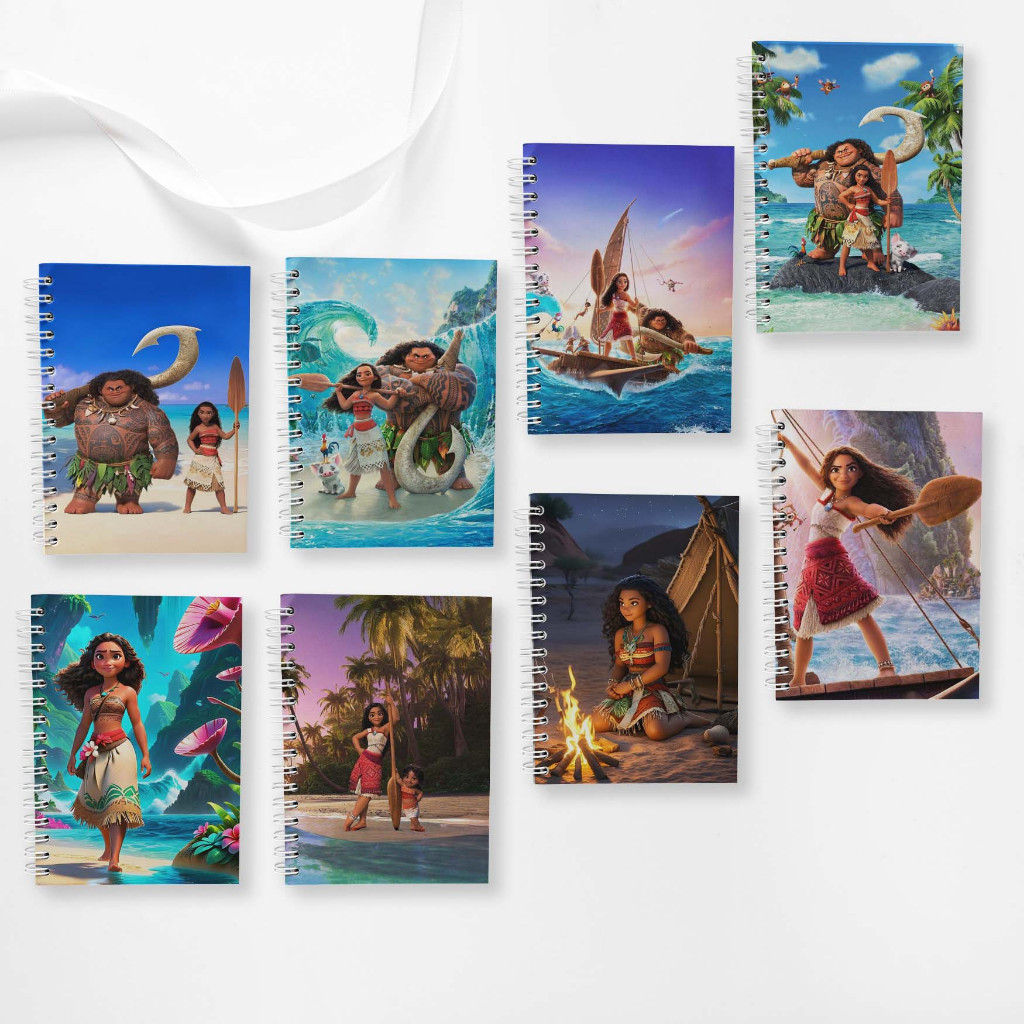 

Note Book Spiral Large (10 cm X 14 cm) Edisi Moana / Notebook A6 Custom / Seminar Kit Surabaya