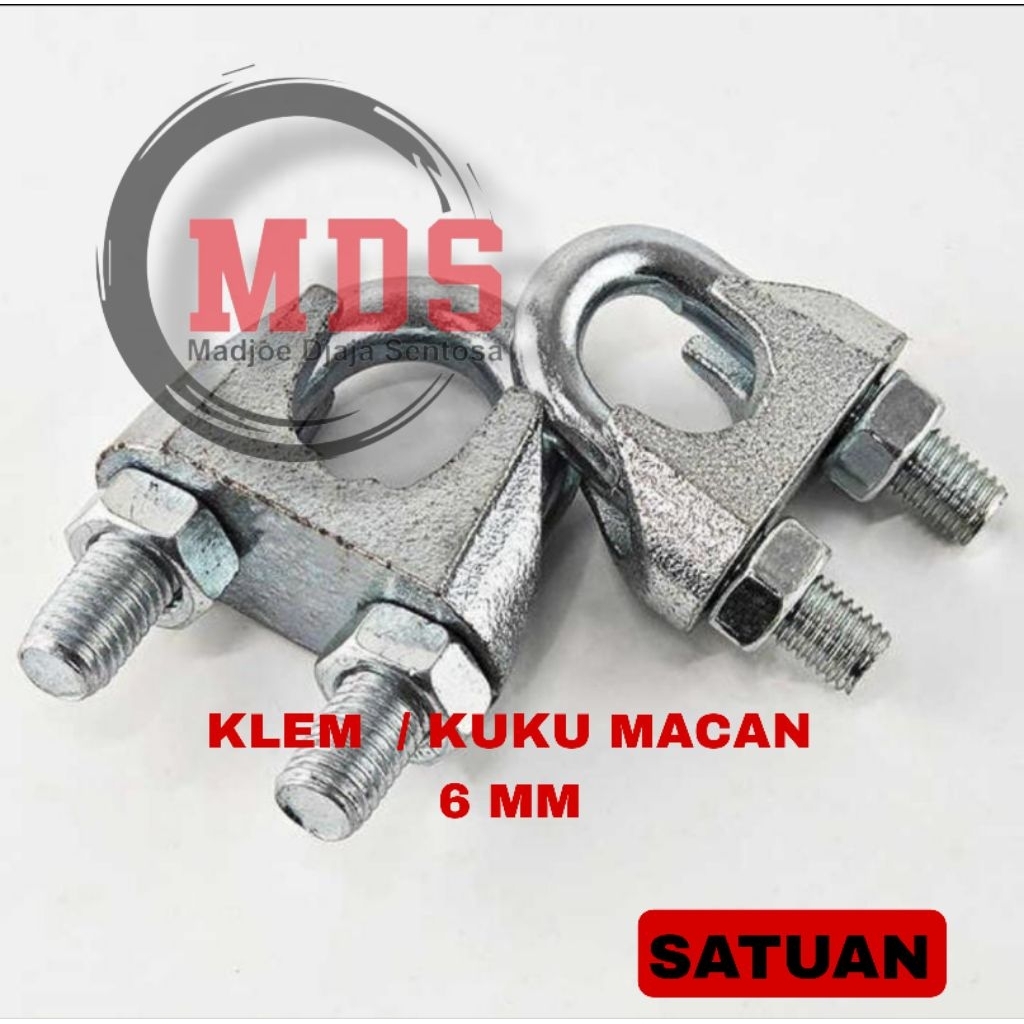 klem seling 6mm / klem sling 6mm / klem seling baja 6mm / klem sling baja 6mm / wire rope clips 6mm