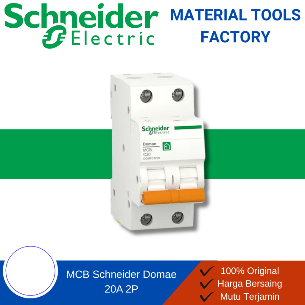 MCB - MCB Schneider - MCB 2 Phase - MCB Schneider 2 Phase Domae 20A