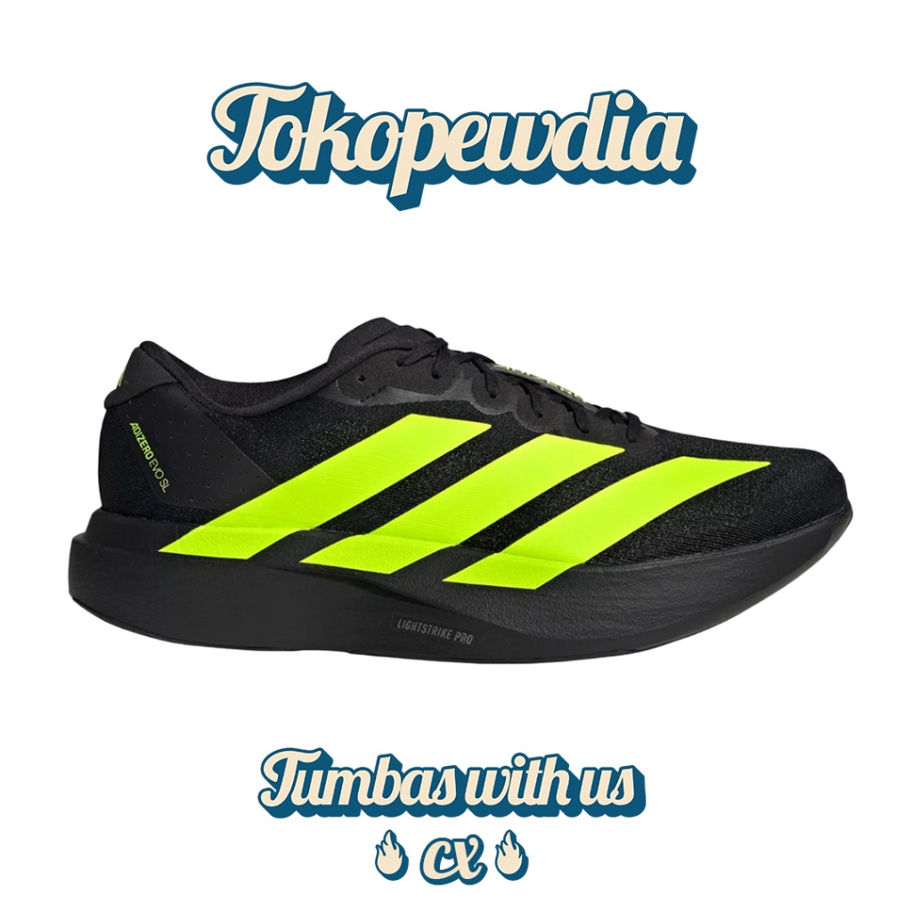 Adidas Adizero EVO SL Black Lucid Lemon (JR3420)